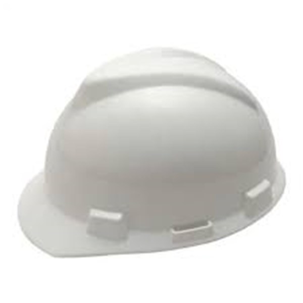 Capacete Aba Frontal Com Jugular Classe B  V-Gard 311313 Branco - MSA| CA-  498