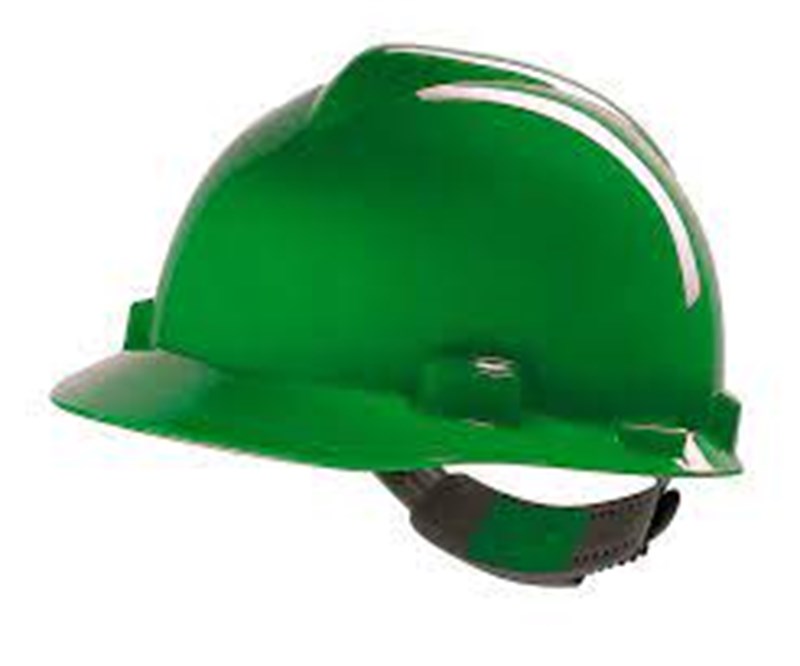 Capacete Aba Frontal Com Jugular Classe B  V-Gard 311313 Verde - MSA | CA-  498