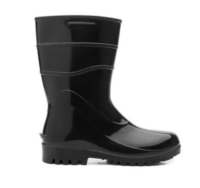 Bota De Pvc Cano Curto Preta 26cm Sem Forro - Bracol | CA- 37456