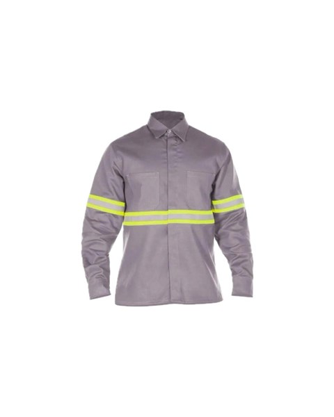 Camisa Ind M/L 1bol Abert Embut Pun Canh C/Fita Fr 53 Pa Cinza Escuro - Cedrotech fialho | CA- 46217