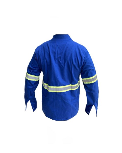 Camisa Retardante A Chamas Conf. Nr10 Azul  – Vitória Martins | CA-  31525