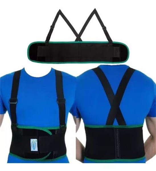 Cinta Ergonômica Lombar Com Suspensório E Elástico - Mazola