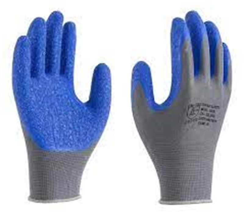 Luva De Algodão Com Banho De Látex Corrugado Ss1005 - Super Safety  | CA-  32035