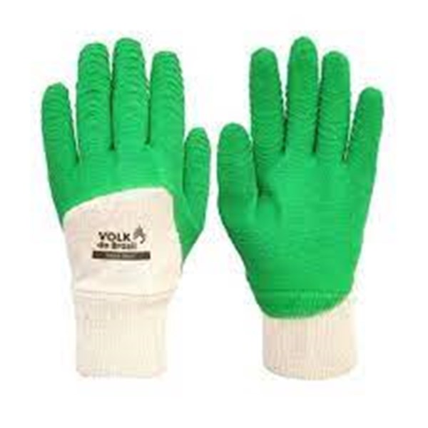 Luva De Látex Corrugado Green Smart - Volk | CA-  38800