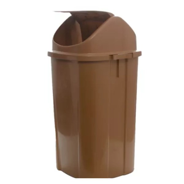 Lixeira Basculante 60l Marrom