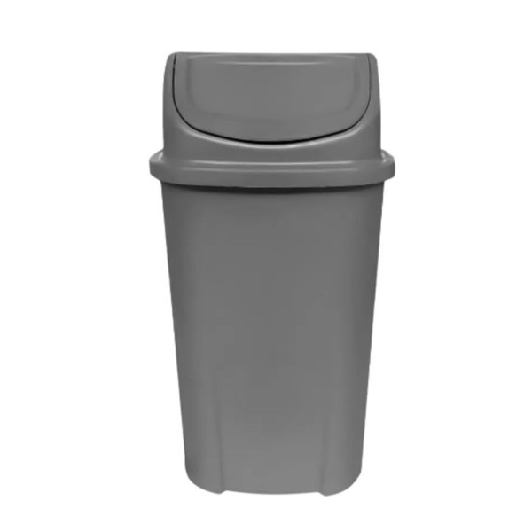 Lixeira Basculante 60l Cinza