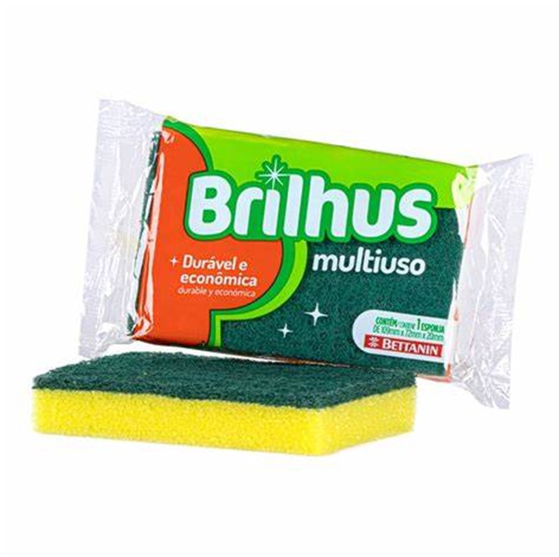 ESPONJA MULTIUSO AMARELA UN BRILHUS
