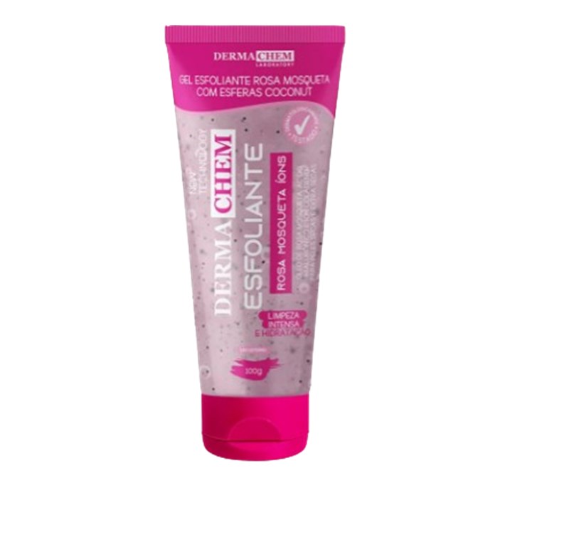 GEL ESFOLIANTE FACIAL DERMACHEM 100G ROSA MOSQUETA ÍONS