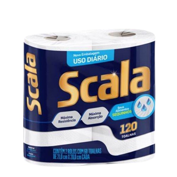 PAPEL TOALHA COZINHA PLUS 120FLS SCALA