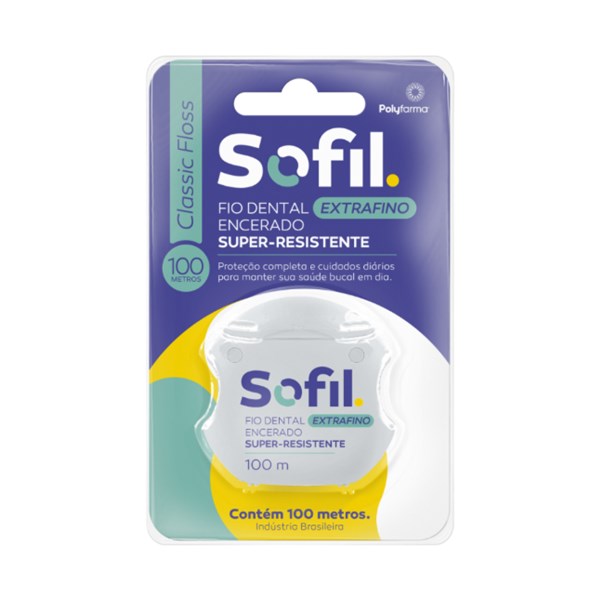 FIO DENTAL EXTRA FINO 100M SOFIL