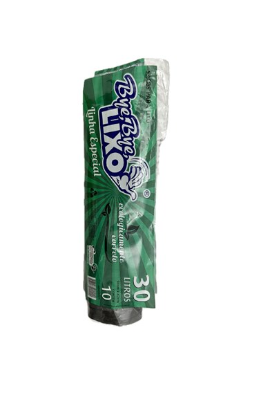 SACO DE LIXO 30L 10UN ESPECIAL PRETO BYE BYE