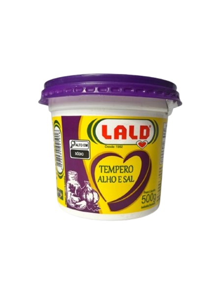 TEMPERO PRONTO ALHO E SAL LALD 500G