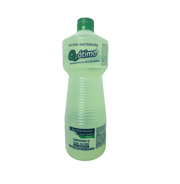 ALCOOL LIQ 46,2% BACTERICIDA FRESH 1L Q OTIMO