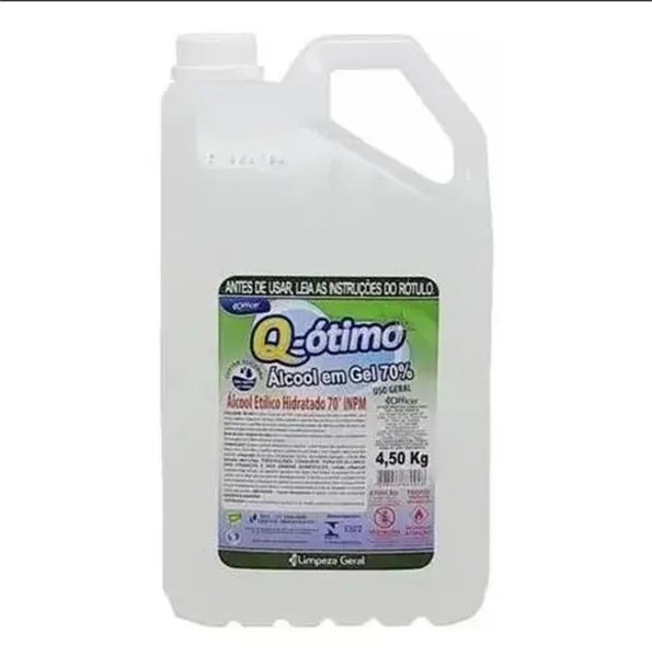 ALCOOL GEL 70 4,5KG Q OTIMO