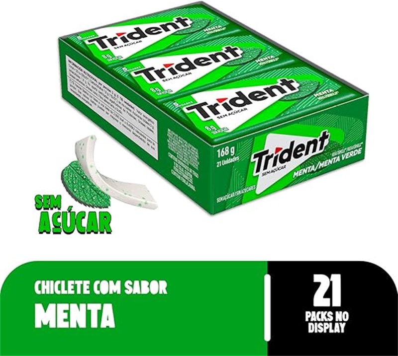 CHICLETE TRIDENT MENTA 21UN X 8,5G