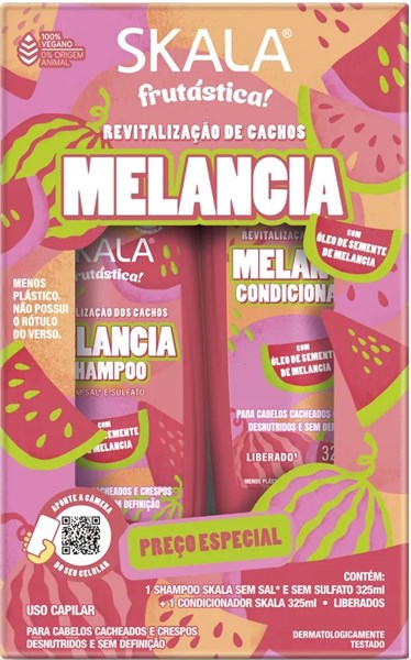 KIT SKALA SH + COND 325ML MELANCIA