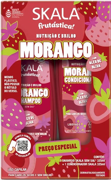 KIT SKALA SH + COND 325ML MORANGO