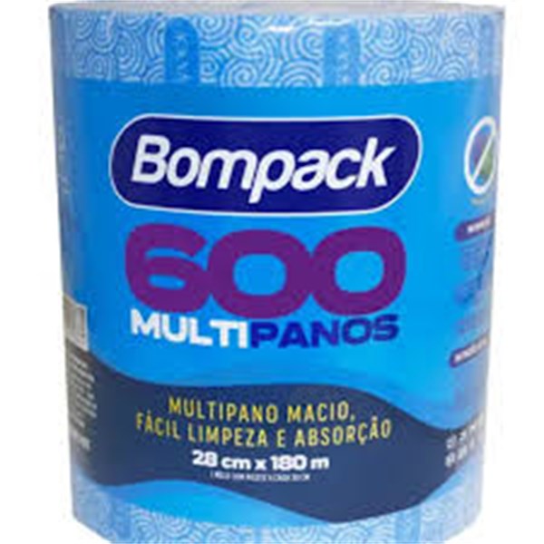 PANO MULTIUSO AZUL 20X30CM C/600UN BOMPACK