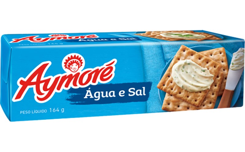 BISCOITO AGUA E SAL AYMORE 164G
