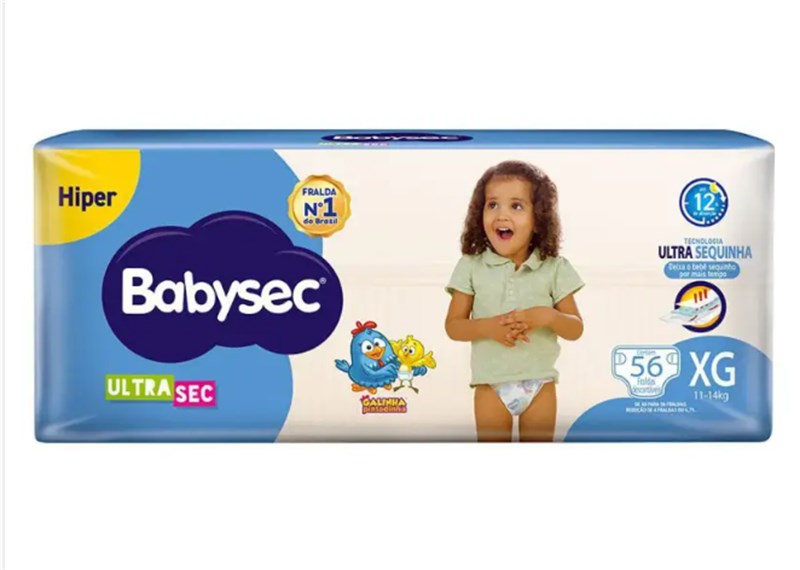 FRALDA BABYSEC HIPER XG 56UN