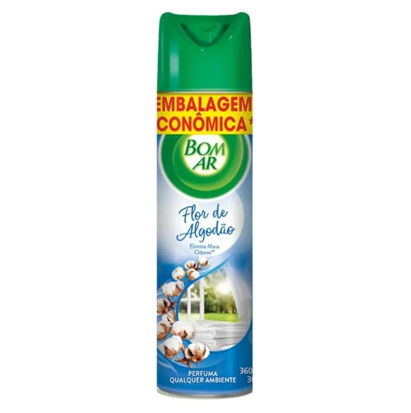 AROMATIZADOR BOM AR FLOR DE ALGODAO 360ML