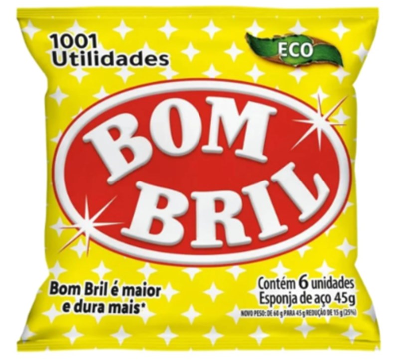 ESPONJA PALHA DE ACO C/6UN BOMBRIL