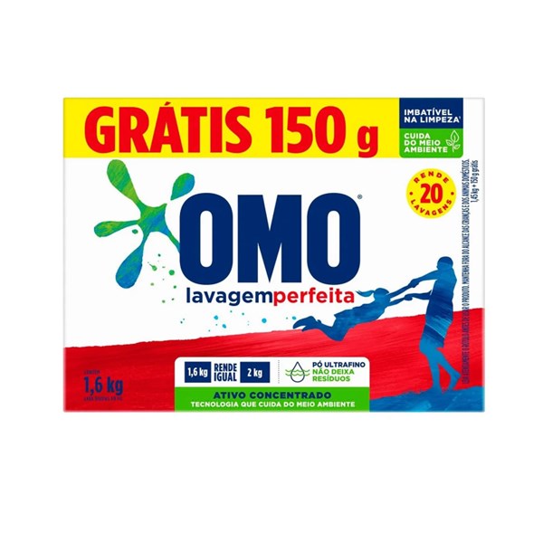 SABAO EM PO OMO LAVAGEM PERFEITA 1,6KG