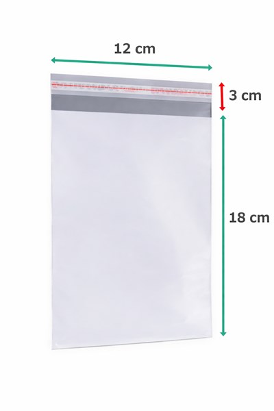 SACO ADESIVO PP 12X18CM C/100UN BOMPACK