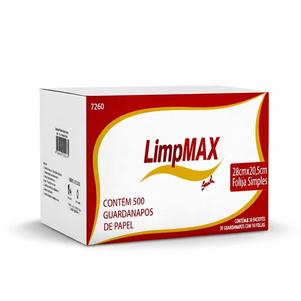 GUARDANAPO SACHE 28X20,5 C/250UN LIMPMAX