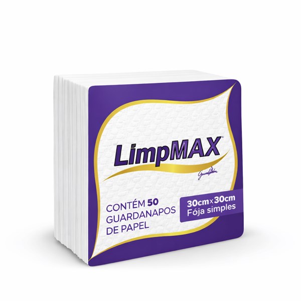 GUARDANAPO 30X30 C/50UN LIMPMAX