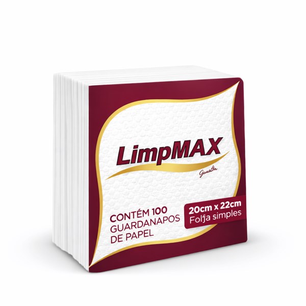 GUARDANAPO 20X22 C/100UN LIMPMAX