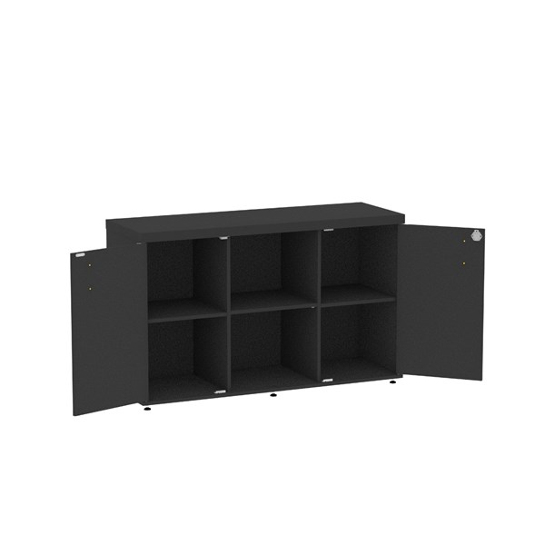 ARMARIO BAIXO CREDENZA 40MM PRETO