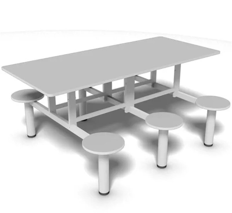 MESA REFEITORIO 6 LUGARES INDIVIDUAL 1,80X0,80 CINZA