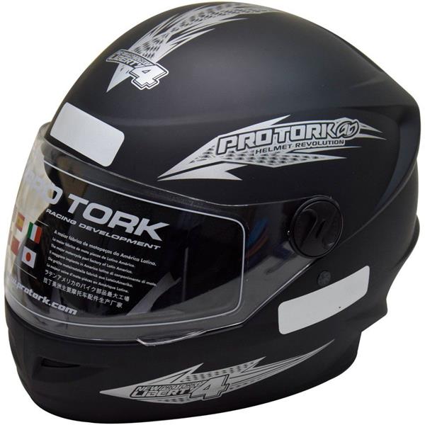 CAPACETE NEW LIBERTY FOUR 58 PRETO FOSCO PROTORK