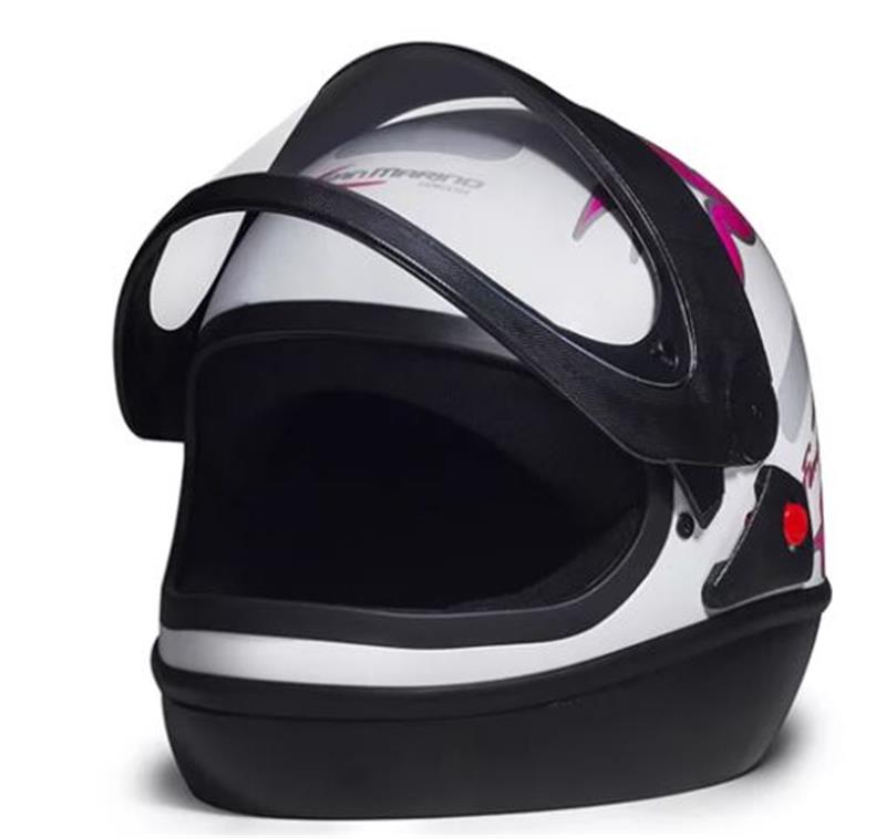 CAPACETE SAN MARINO 58 BRANCO FEMME