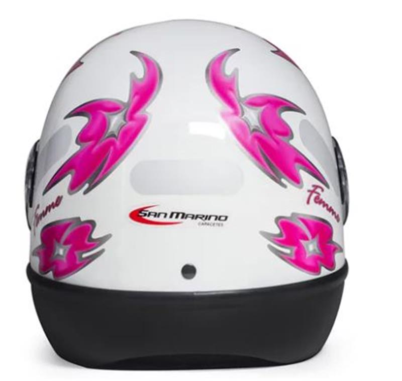 CAPACETE SAN MARINO 60 BRANCO FEMME