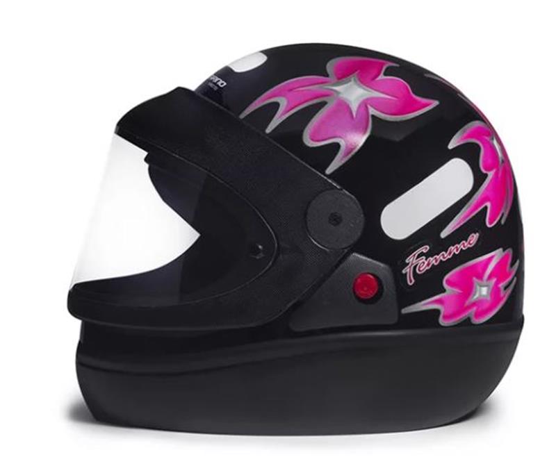 CAPACETE SAN MARINO 56 PRETO FEMME