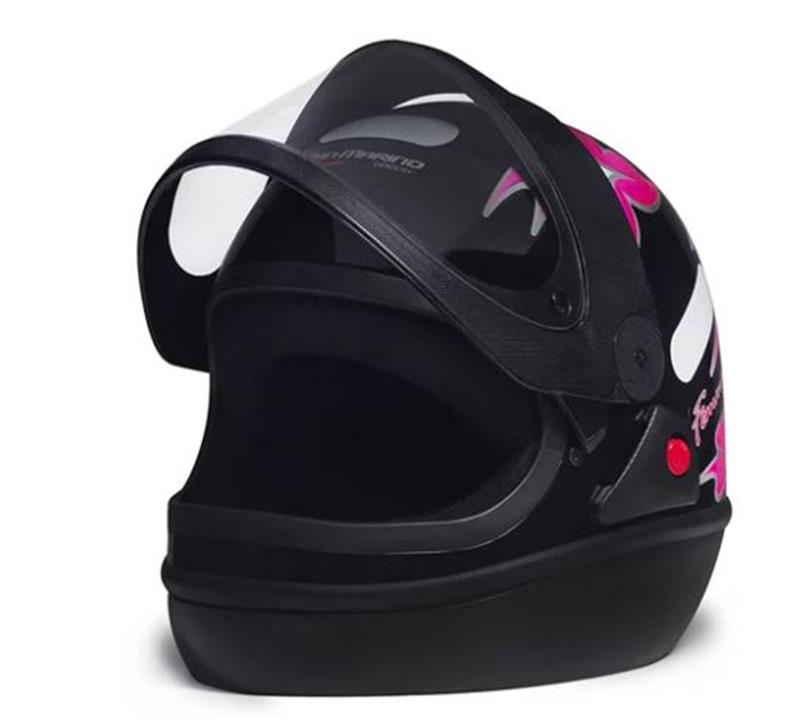 CAPACETE SAN MARINO 56 PRETO FEMME