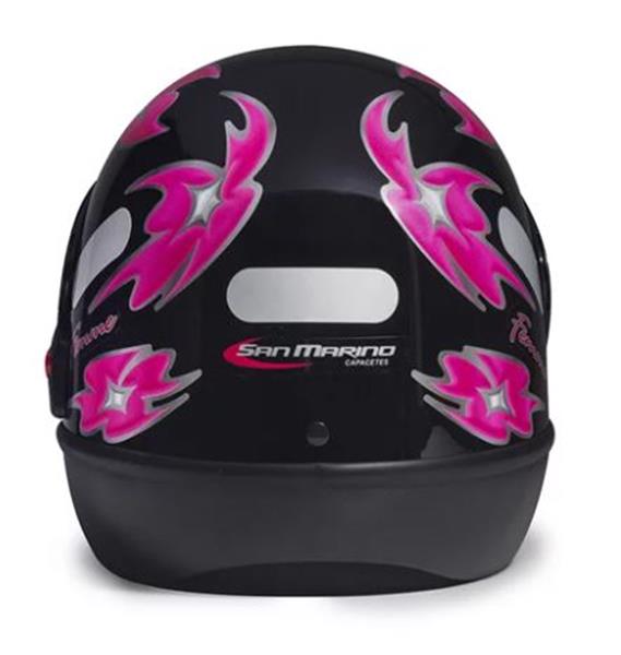 CAPACETE SAN MARINO 56 PRETO FEMME