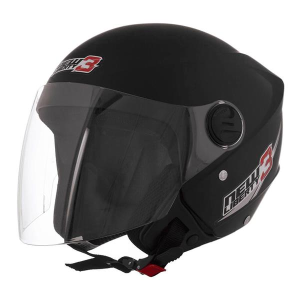 CAPACETE NEW LIBERTY THREE 56 PRETO FOSCO PROTORK