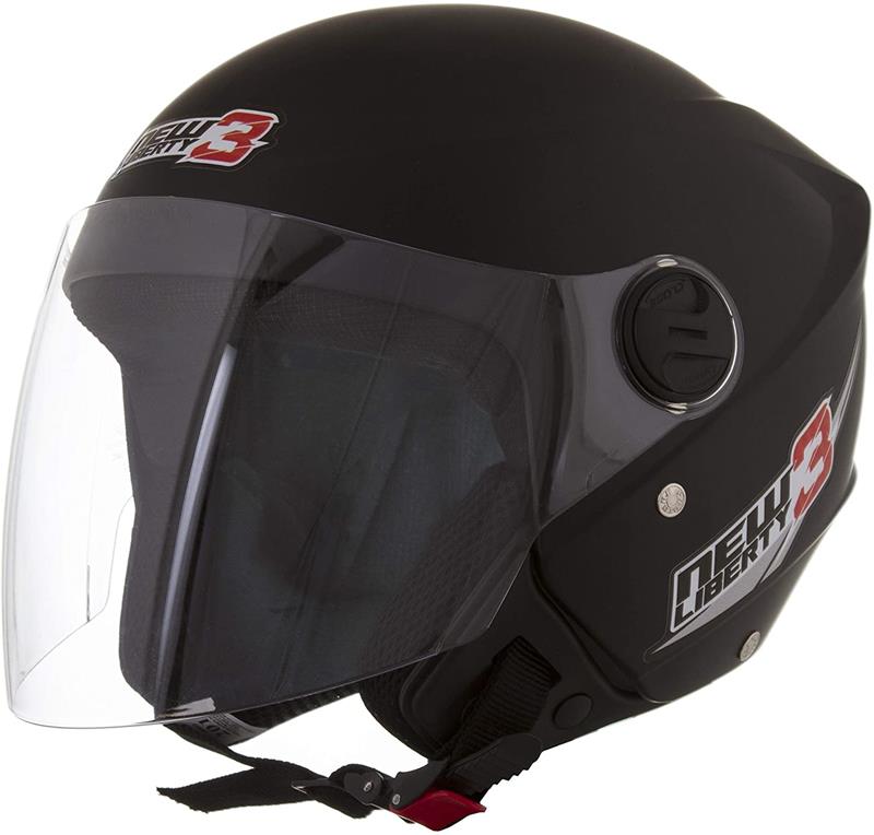 CAPACETE NEW LIBERTY THREE 58 PRETO FOSCO PROTORK