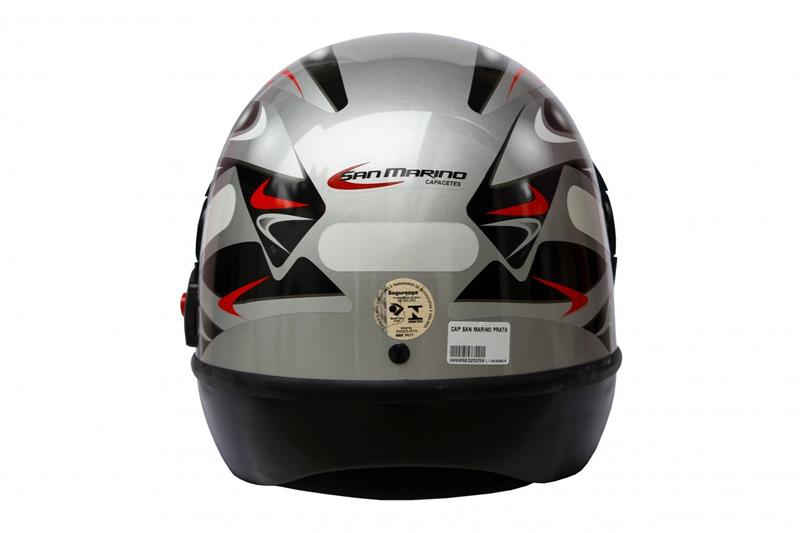 CAPACETE SAN MARINO 56 PRATA