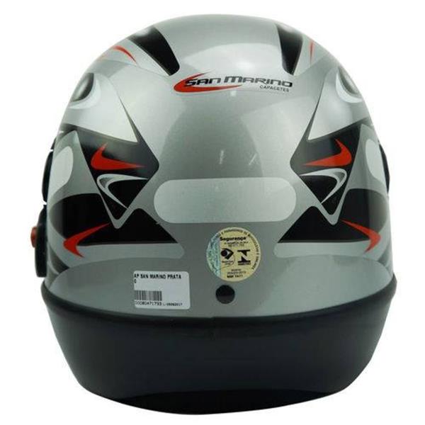 CAPACETE SAN MARINO 60 PRATA