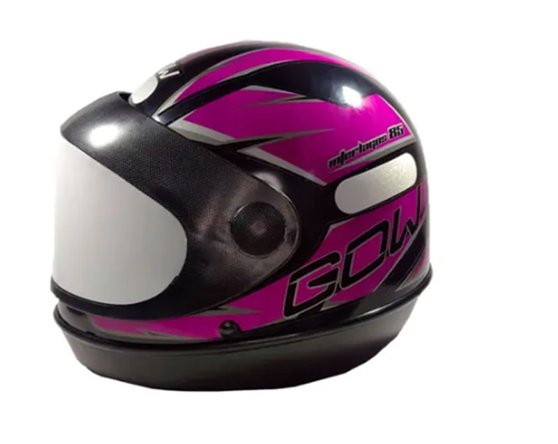 CAPACETE GOW INTERLAGOS 58 PRETO ROSA