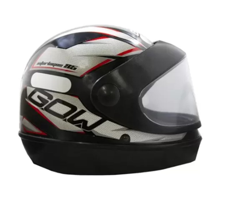CAPACETE GOW INTERLAGOS 60 PRETO PRATA