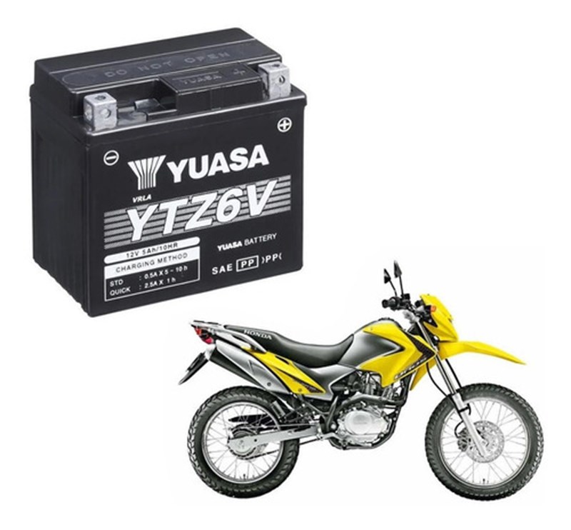 BATERIA YTZ6V TITAN 150 2009 FAN 150 2009 BROS 150 2009 GEL INMETRO YUASA