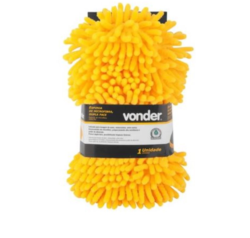 ESPONJA MICROFIBRA DUPLA FACE AUTOMOTIVA VONDER