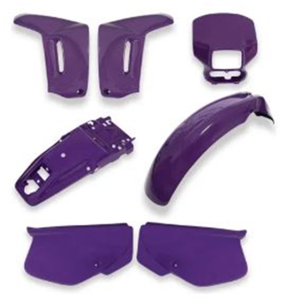 KIT CARENAGEM XR 200 1998 7 PCS ROXO PARAMOTOS