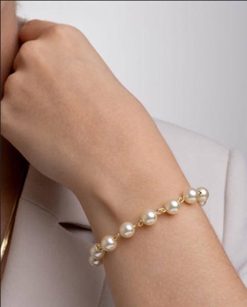 Pulseira de Pérola - Ouro