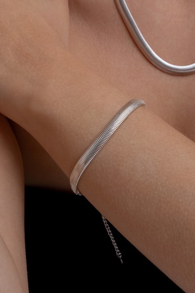 Pulseira Lacraia - Prata